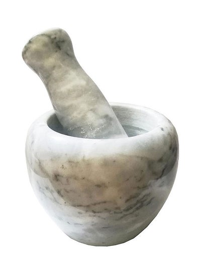 Buy Small Marbel Mortar For Crushing Herbs And Spices White in Egypt