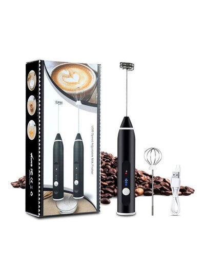 Buy Milk Frother Rechargeable Handheld 3-Speed Multicolour in Egypt