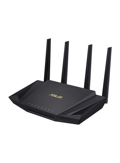 Buy RT-AX58U AX3000 Dual Band WiFi 6 (802.11ax) Router Supporting MU-MIMO And OFDMA Technology Black in UAE