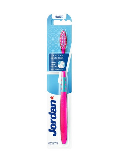 Buy Target Teeth And Gums Hard Toothbrush Multicolor in UAE