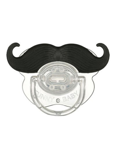 Buy Soft Silicone BPA Free Funny Mustache Pattern Soother Pacifier For Baby in Saudi Arabia