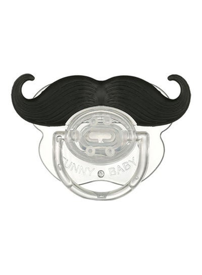 Buy Soft Silicone BPA Free Funny Mustache Pattern Soother Pacifier For Baby in UAE