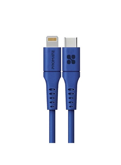 Buy 20W Power Delivery Fast Charging Lightning Cable 1.2M Blue in Saudi Arabia