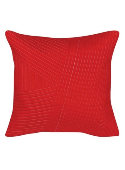 اشتري Square Shaped Decorative Cushion Cover أحمر 40X40سم في السعودية