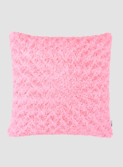 Buy Faux Fur Cushion  VI, Unique Luxury Quality Decor Items for the Perfect Stylish Home Pink CUS239 in Saudi Arabia