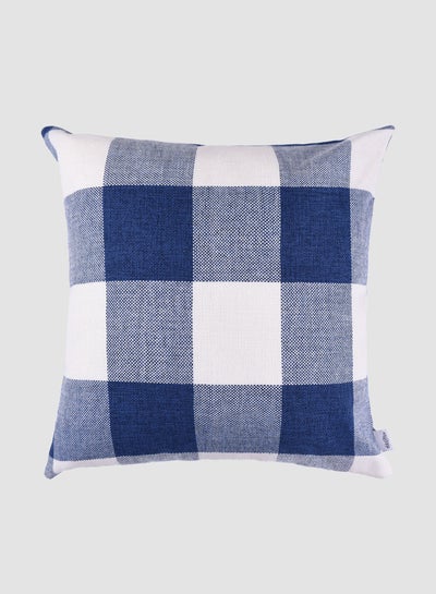 Buy Stripes & Plaid Cushion, Unique Luxury Quality Decor Items for the Perfect Stylish Home Blue in UAE