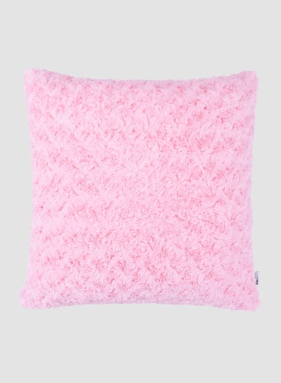 Buy Faux Fur Cushion  VI, Unique Luxury Quality Decor Items for the Perfect Stylish Home Pink CUS238 in Saudi Arabia