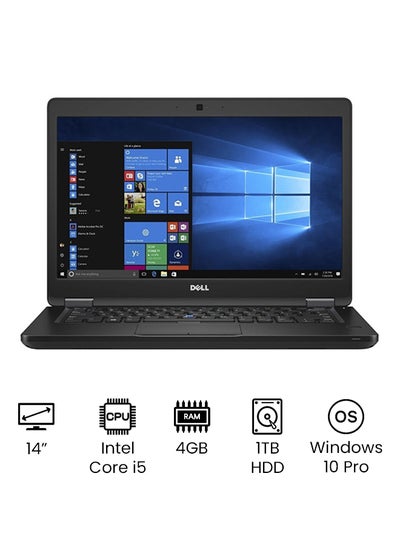 Buy Latitude 5480 Laptop With 14-Inch HD Display, Core i5 Processor/4GB RAM/1TB HDD/Intel HD Graphics 520/Windows 10 English Black in Egypt