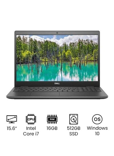 اشتري Latitude 3510 Laptop With 15.6-Inch Full HD Display, Core i7 Processer/16GB RAM/512GB SSD/2GB Nvidia GeForce Graphics/Windows 10 International Version أسود في الامارات