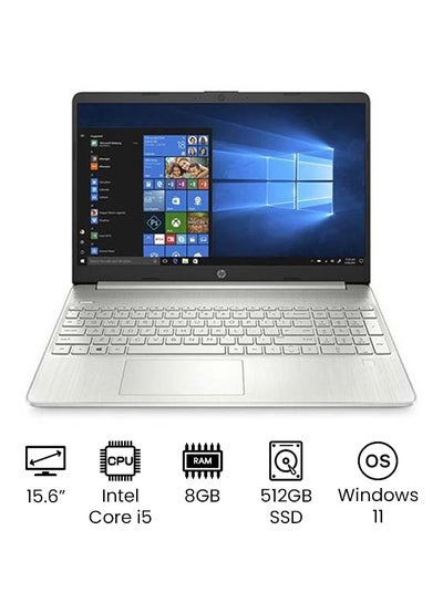 Buy 15S-FQ2004 302D2EA Laptop with 15.6-inch Full HD Display/ Intel 11th Gen Core i5 2.40GHz processor/8GB RAM/ 512GB SSD/ Windows 11/Middle East Version English/Arabic Silver in UAE