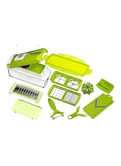 Buy Vegetable And Fruit Cutter Vegetable Fruit Peeler Chopper Manual Vegetable Slicer Green in Egypt
