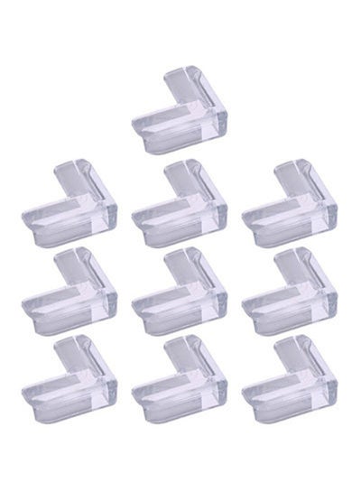 Buy 10-Piece Child Premium Impact Absorbing Baby Safety Transparent Edge Guard in Saudi Arabia