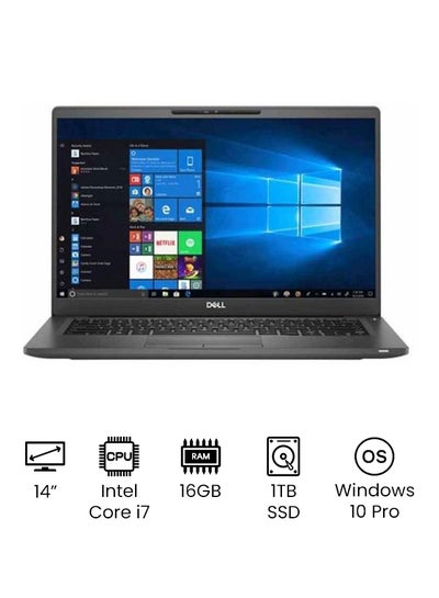 Buy Latitude E7400 Laptop With 14-inch Full HD Display, Core i7 Processor/16GB RAM/1TB SSD/Intel UHD  Graphics/Windows 10 /International Version English Black in UAE