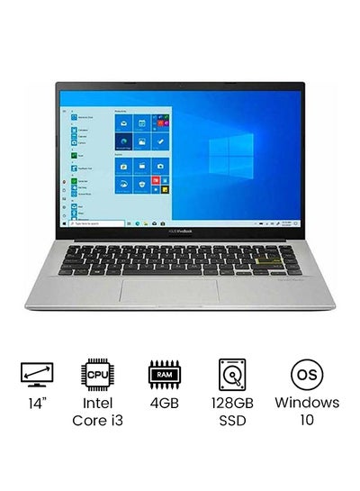 Buy Vivobook 14 Laptop With 14-Inch Full HD Display, Core i3-1005G1 Processer/4GB RAM/128GB SSD/Intel UHD Graphics/Windows 10 English Dreamy White in UAE