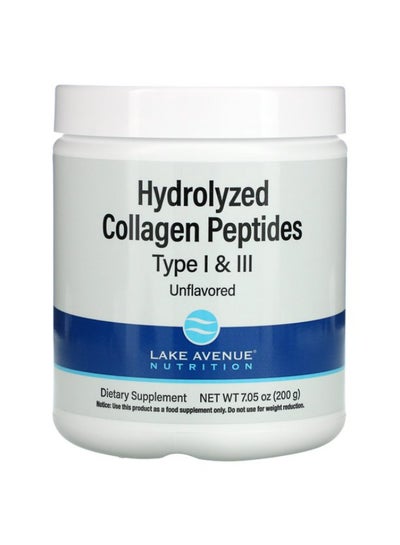 Buy Hydrolyzed Collagen Peptides, Type I & III, Unflavored in UAE