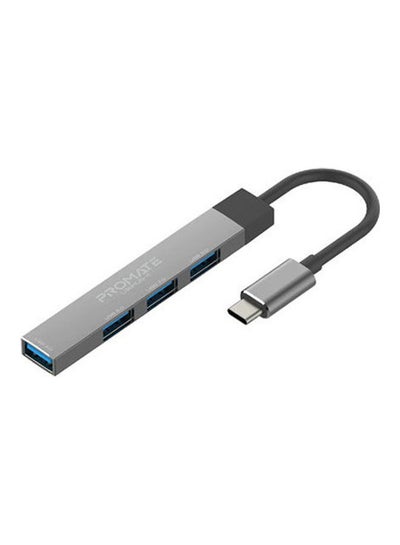 Buy 4-in-1 Multi-Port USB-C Data Hub Grey in UAE