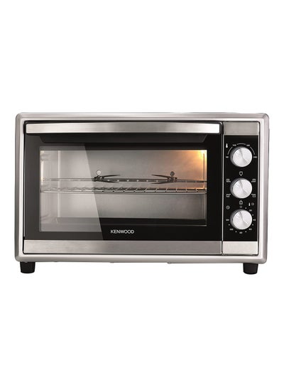 Buy Oven Toaster Grill Large Capacity Double Glass Door Multifunctional With Rotisserie And Convection Function For Grilling, Toasting, Broiling, Baking, Defrosting MOM56 56 L 2200 W MOM56.000SS Silver in UAE