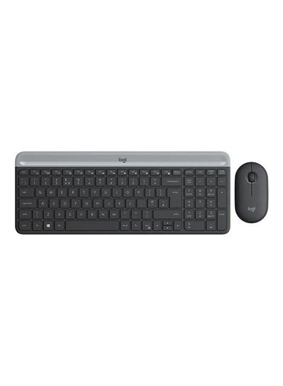 اشتري Keyboard With Mouse   Slim Wireless Combo Black في السعودية