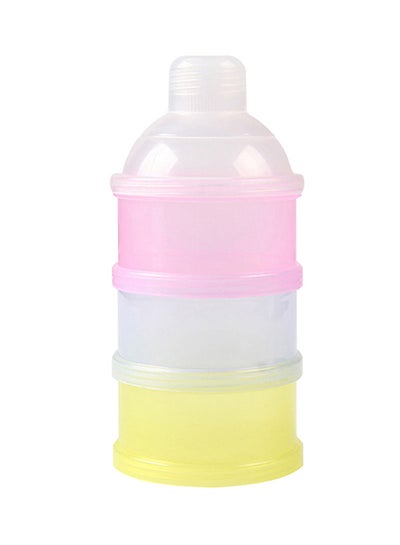 Buy 3-Layer Portable Leak Proof Baby Milk Powder Container With Bottle Neck Design in Saudi Arabia