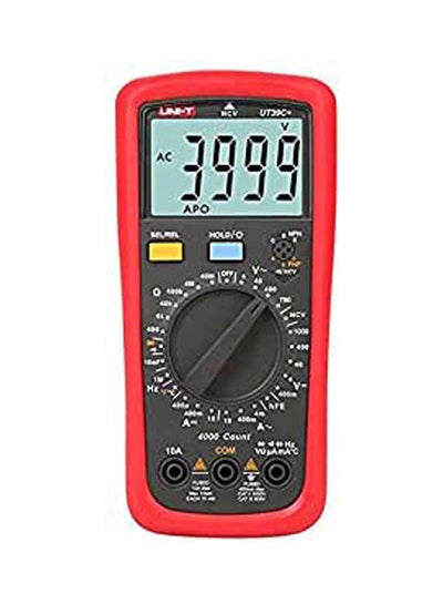 Buy Ut39C Plus Digital Multimeter Ac Dc Volt Amp Ohm Capacitance Temp Hz Tester Ut39C Plus Data Hold Multicolour in UAE