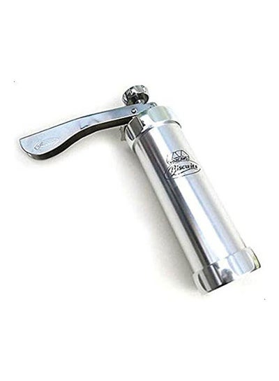 Buy Cookie Press Machine Biscuit Maker Decorating Gun Kitchen Tools Set Yhf 0126 Silver 126cm in Egypt