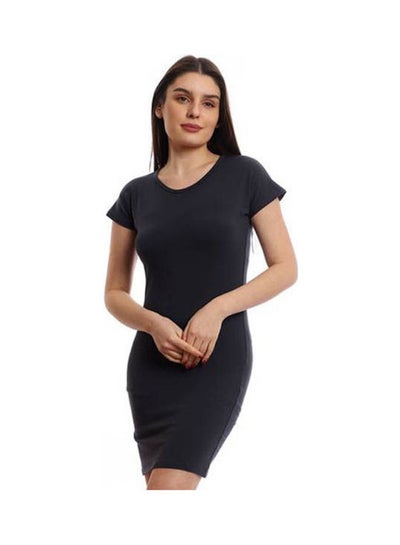 Buy Dress Cotton Short Sleves Black in Egypt