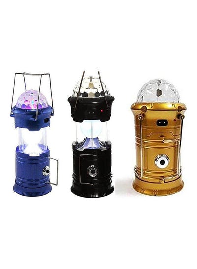 اشتري Colorful Light Led Solar Powe Flashlights Portable Lamp Led Rechargeable Hand Lamp Hiking Camping Lantern Light Outdoor Lighting Multicolour 18x12.2x9.8cm في مصر