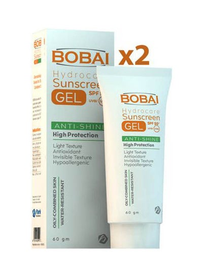 Buy Bobai Sunscreen Hydro Gel Anti Shine Spf 50+With 1 Free Multicolour 60grams in Egypt