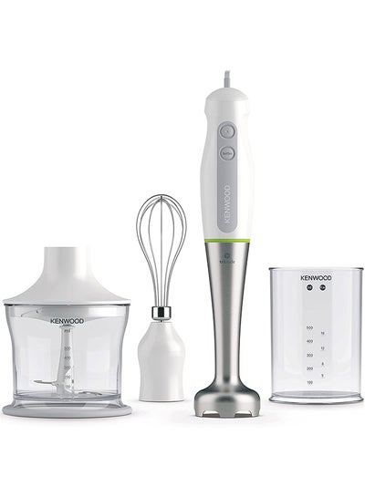 Buy Hand Blender  With  Chopper,  Beaker, Whisk, Stainless Steel Wand, Triblade Technology 700.0 W HDP109WG Silver/White/Grey in UAE