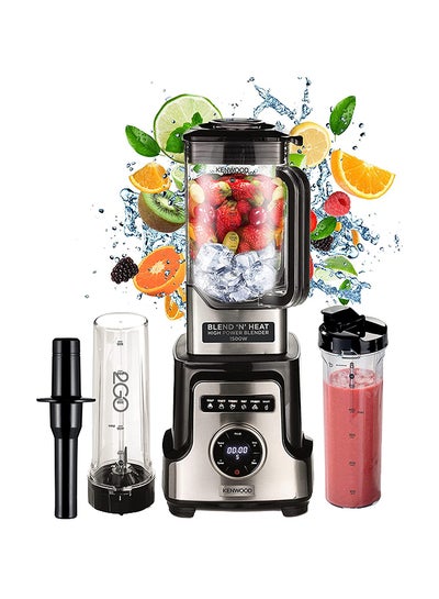 Buy Premium Power Blender Smoothie Maker Blend N Heat  With  Tritan Jar, 2 Smoothie2Go Bottles, Heating Function For Soup, 10 Speed+6 Preset Programs, Ice Crush Function 1500 W BLM92.920SS silver in UAE