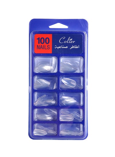 Buy 100-Piece Attractive  False Nails Clear in Saudi Arabia