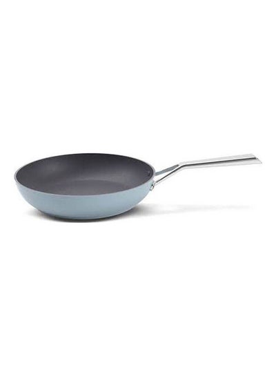 Buy Frying Pan 3.3 Mm Metal Handle Induction Light Blue 24cm in Egypt