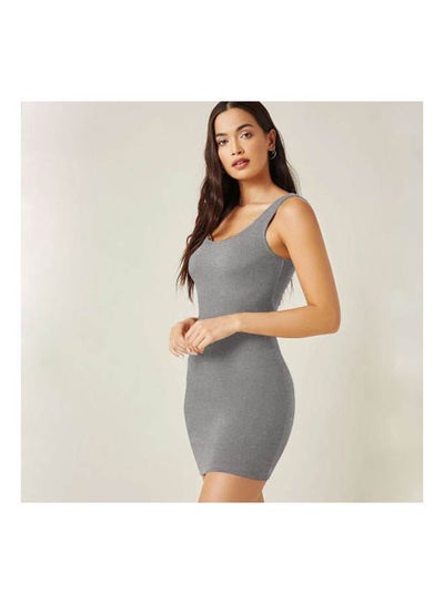 Buy Bretelle Short Dress Cotton TankTop Grey in Egypt