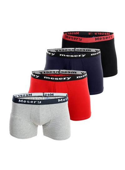 Buy Bundle Of 4 Comfy Slip On Regular Boxers Multicolour in Egypt