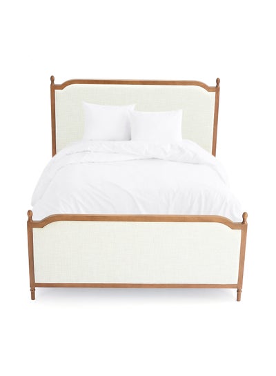 اشتري Bed Frame Luxurious - Queen Size Bed - Elegant Stud Collection - Brown Color - Size 1660 X2080 X 1300mm - Luxurious Home Brown 186 x 208 x 110cm في الامارات