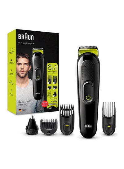 Buy 6-In-1 All-In-One Trimmer MGK3221 3 Hair Clipper And Beard Trimmer With Lifetime Black-Volt Green in Egypt