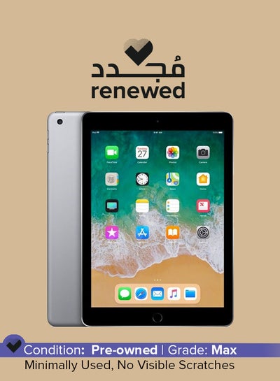 Buy Renewed - iPad 2018 (6th Generation) 9.7inch, 32GB, Wi-Fi Space Gray With FaceTime in UAE