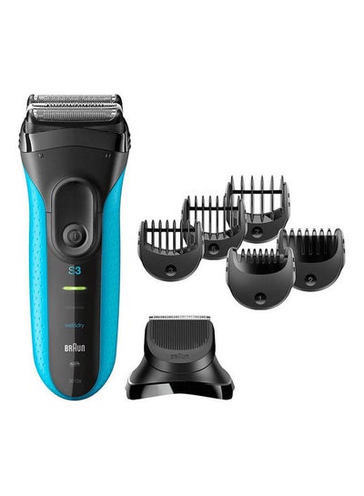 Buy Series 3 3010BT 3-in-1 Electric Wet&Dry Shaver With Precision Trimmer And Comb Attachments Black in Egypt