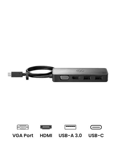 اشتري موزع محول USB-C مناسب للسفر أسود في السعودية