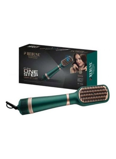 Buy RE-8888 One Step Hair Styler Green/Gold in Saudi Arabia