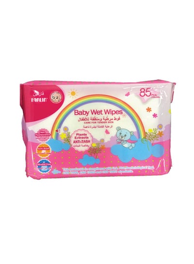 Buy 85-Piece Baby Wet Wipes Anti-Rash - Pink in Saudi Arabia