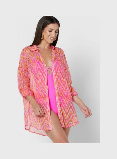 Buy Printed Button Down Beach Shirt Prints in UAE