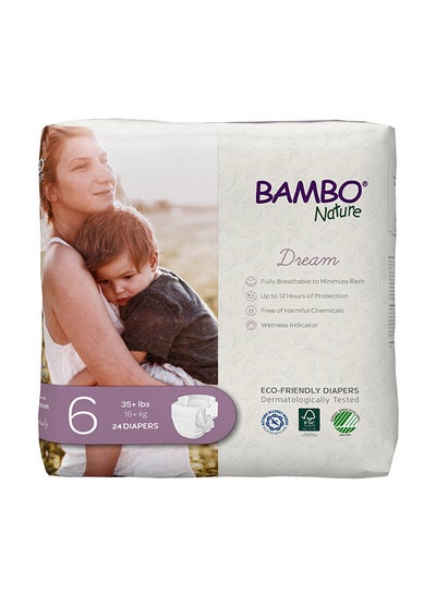 Buy Eco-Friendly Diapers, Size 6, 16+kg, 24 Diapers in UAE