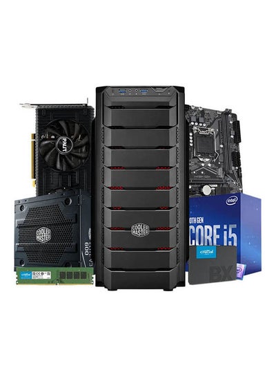 اشتري Intel Core i5-10400F Processor + PALIT RTX 3050 DUAL 8GB GPU – Ready PC Black في الامارات