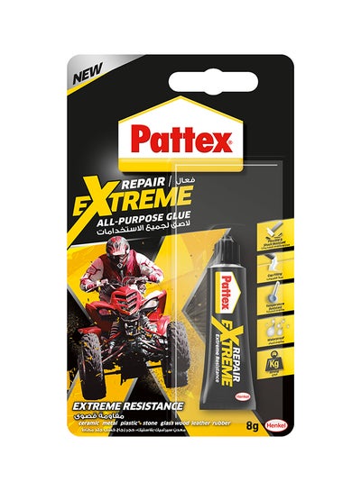 Buy Strong All Purpose Adhesive Repair Extreme For Repairs With Flexible Bond Easy To Use Instant Super Glue Black 1x8ggrams in UAE