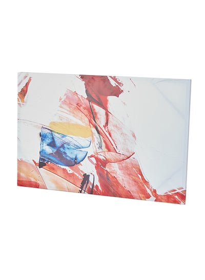 Buy Irene Abstract Brush Strokes Canvas Framed Picture Multicolour 90x60cm in Saudi Arabia