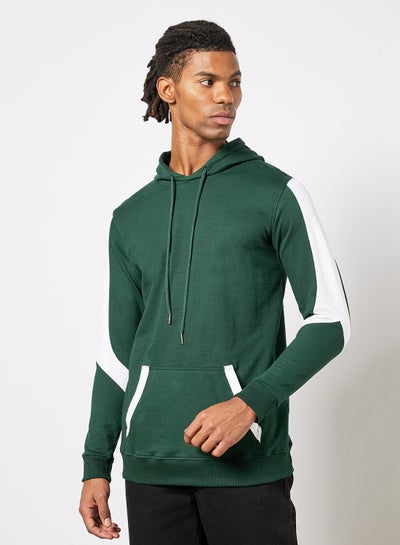 Buy Cut And Sew Sweatshirt Bottle Green in UAE