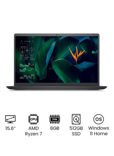 Buy Vostro 3515 Laptop With 15.6-Inch Display, AMD Ryzen 7-3700U Processor / 8GB RAM / 512GB SSD / AMD Radeon Graphics / Win 11 Home / English/Arabic Grey in Egypt