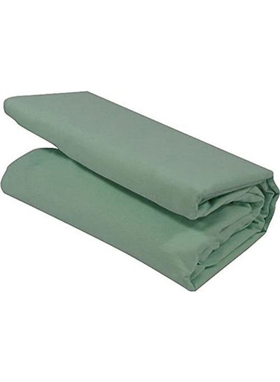 Buy Elasticized Bed Sheet Cotton Pistachio 120 × 200cm in Egypt