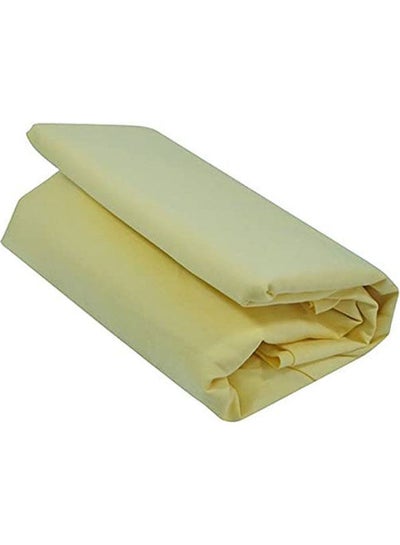 Buy Elasticized Bed Sheet Cotton Yellow 120 × 200cm in Egypt